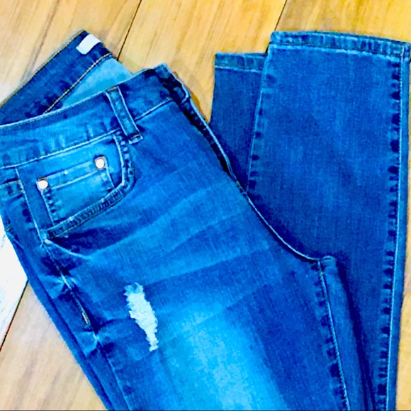 IT skinny ankle denim jeans distressed -woman’s 4 - super cute stretch s… - Picture 4 of 7